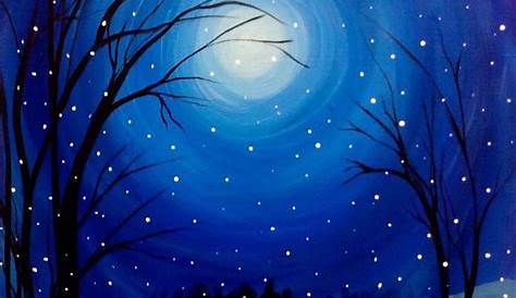 Christmas Night Painting Acrylic Tips And Tutorials s On Canvas