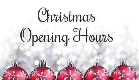 Christmas and holiday opening hours! Nesta