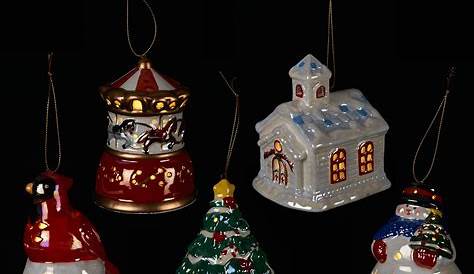 Christmas Ornaments Qvc Illuminated Ornament With Scene By Valerie By Valerie