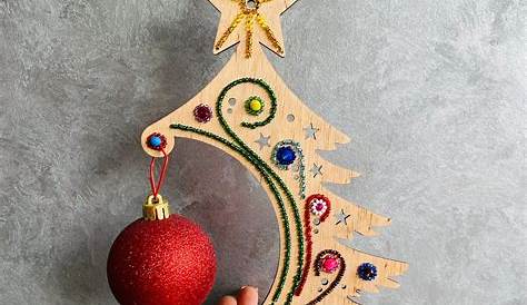 Christmas Ornaments Wood Craft Kits SOLID OAK Beaded Ornament KIT Tree Makes