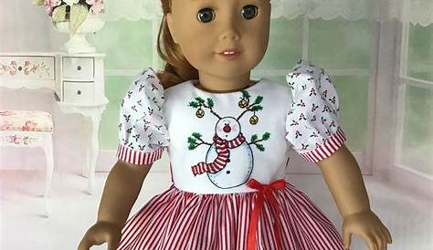 Doll clothes Christmas dress fit 43 cm baby dolls and 18 inch Girl