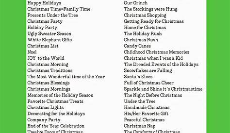 Christmas Package Name Ideas