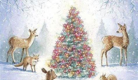 Christmas Painting Animals