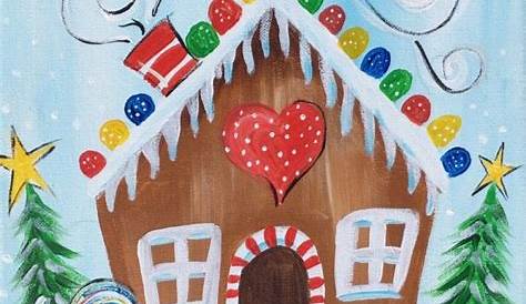 Christmas Painting Gingerbread House