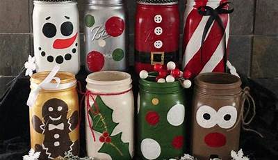 Christmas Painting Jars