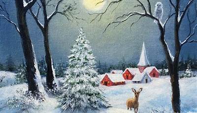 Christmas Painting Scene