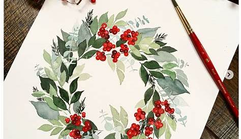Christmas Painting Wreath
