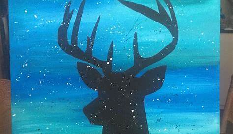 Christmas Paintings Easy Deer