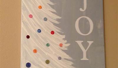 Christmas Paintings On Canvas Easy Diy For Kids