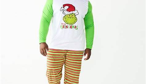 Big & Tall Jammies For Your Families Fun Santa Top & Bottoms Pajama Set