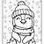 christmas penguin coloring pages printable