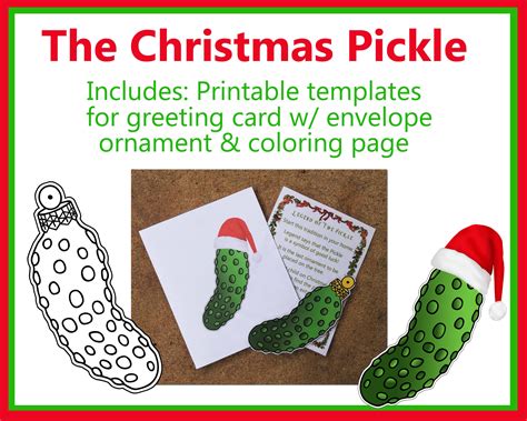 The Little Christmas Pickle Zinc Charm With Story Card