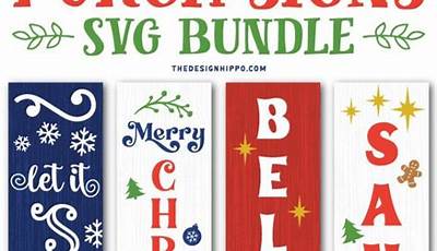 Christmas Porch Signs Svg