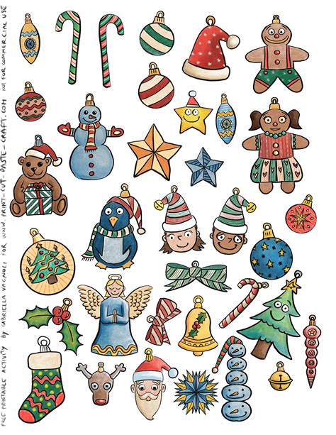 Free Christmas stencils Advent craft ideas for children to cutout