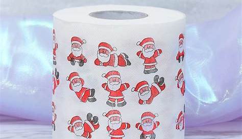 30m Tissue Roll Santa Claus Merry Christmas Printed Toilet Paper Toilet