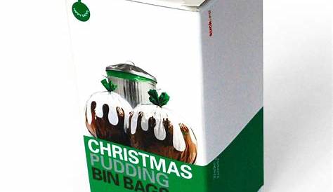 Christmas Pudding Bin Bags IWOOT