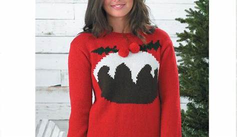 Christmas Pudding Jumper Knitting Pattern Pin On s By Etsy Sellers