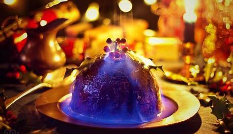 Christmas Pudding On Fire Flaming Hollytopped Traditional Christ… Flickr