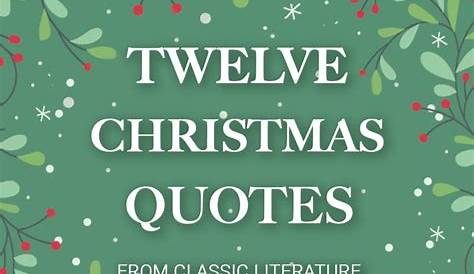 Christmas Quotes From English Literature