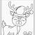 christmas reindeer coloring pages for kids
