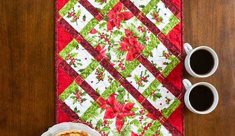 Christmas Ribbons Table Runner Pattern The Recipe Bunny Quilted
