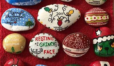 Christmas Rock Paintings Easy