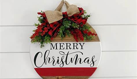 Christmas Round Wooden Signs Excited To Share This Item From My Etsy