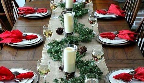 Christmas Rustic Table Settings 21 Festive scape Decor Ideas