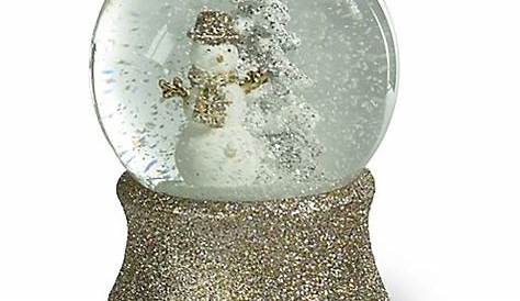 Christmas Snow Globe Bed Bath And Table PreLit man In Warm White