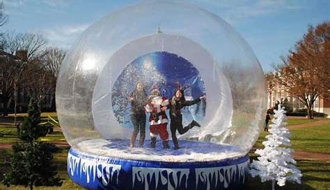 Christmas Snow Globe Blow Up