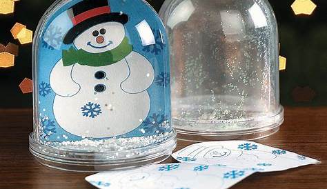 Color Your Own Snowman Snow Globes Craft Kits 6 Pieces Walmart