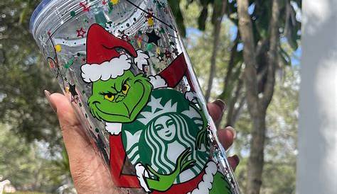 Christmas Snow Globe Tumbler Stitch Starbucks Double Wall By Well5Krafts On Etsy