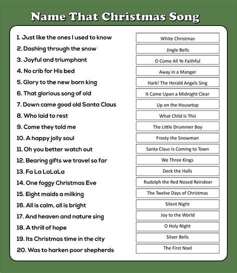 7 Best Name That Tune Trivia Printable