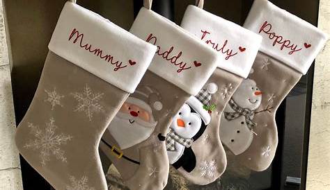 Family Stocking Set Personalised Christmas Stockings Pets Etsy UK