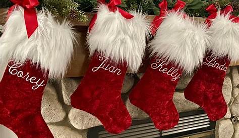 Christmas Stockings Value Assorted Luxury Pack Of Four By Dibor