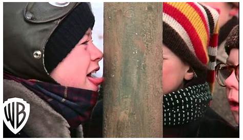 Christmas Story Scene With Tongue Stuck Blank Template Imgflip