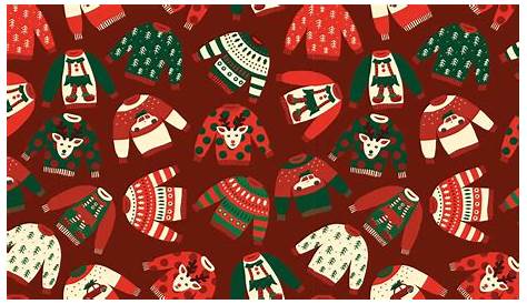 Christmas Sweater Zoom Background