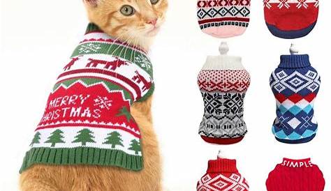 Christmas Sweaters For Cats Cat Sweater Shelfies