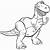 christmas t rex coloring page