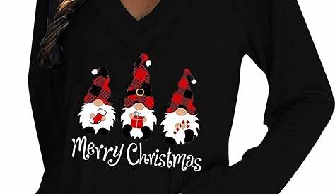 Christmas T Shirts Uk Merry 1 Stylish shirts hemed Printed Cotton Etsy