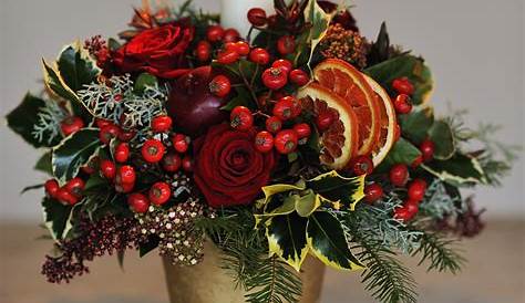 Christmas Table Arrangements Flowers Centerpieces Festive Decoration Ideas With