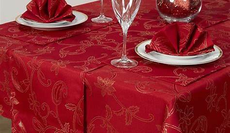 Christmas Table Cloth Napkins Lenox Holiday Nouveau 60" X 120" cloth Linens