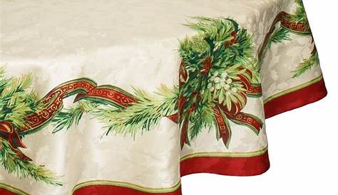Christmas Table Cloth On A Roll cloth Scroll Printed Fabric Water Resistant