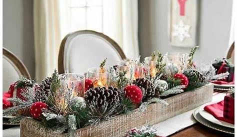 Christmas Table Decorations On A Budget CENTERPIECE Dough Bowl Inspiration Dining Room