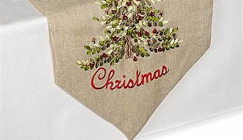 Christmas Table Runner Bed Bath And Beyond Personalized Our Blessings 96Inch In