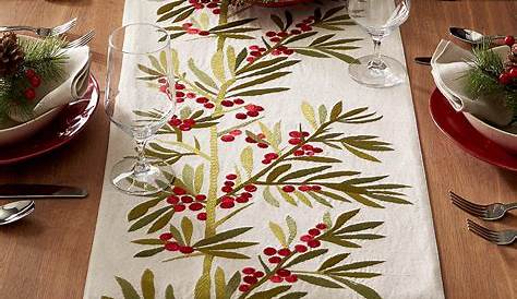 Christmas Table Runner Crate And Barrel
