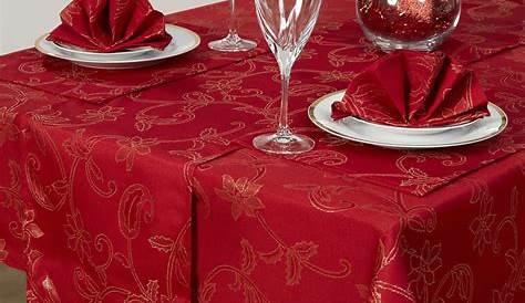 Christmas Table Runner With Matching Napkins
