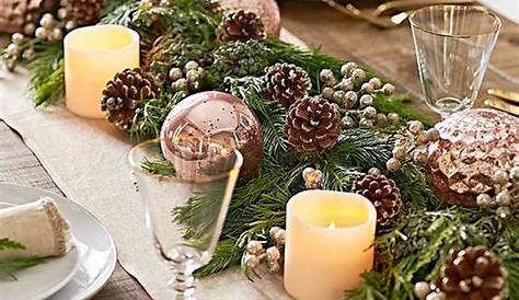 Christmas Table Setting Green Home Farmhouse scape Decorations