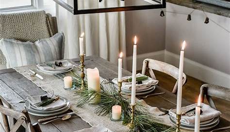 Christmas Table Settings Natural White Forest Setting Once Again My Dear Irene