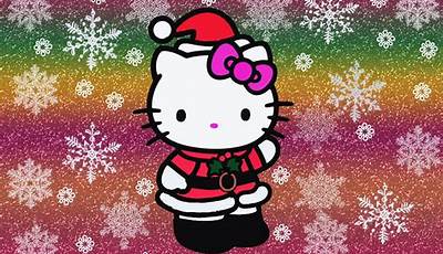 Christmas Themed Hello Kitty Wallpaper